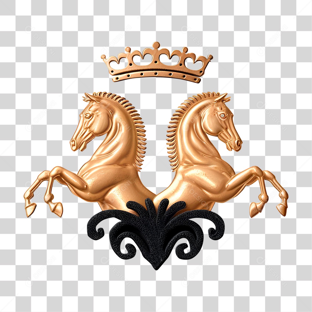 Cavalo de Metal PNG Transparente