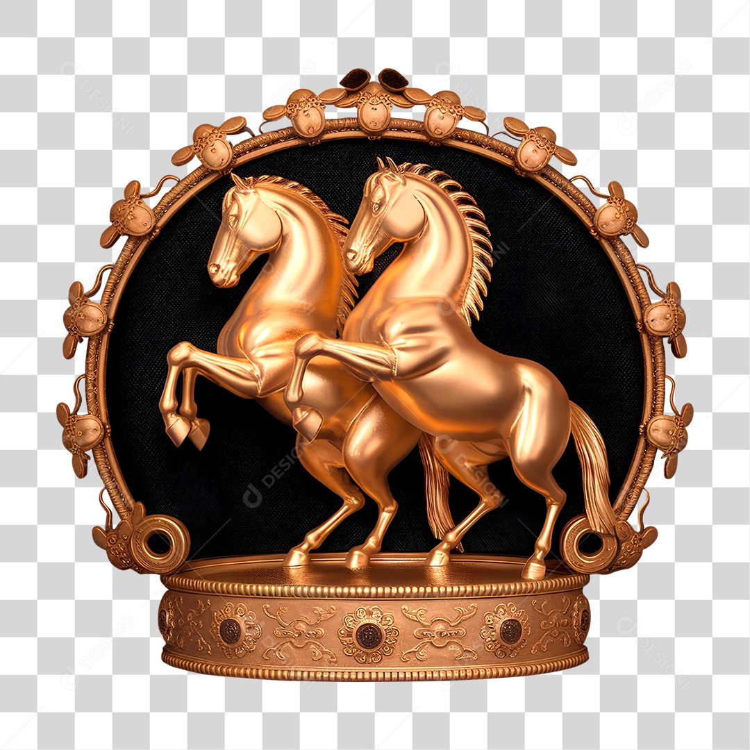 Cavalo de Metal PNG Transparente
