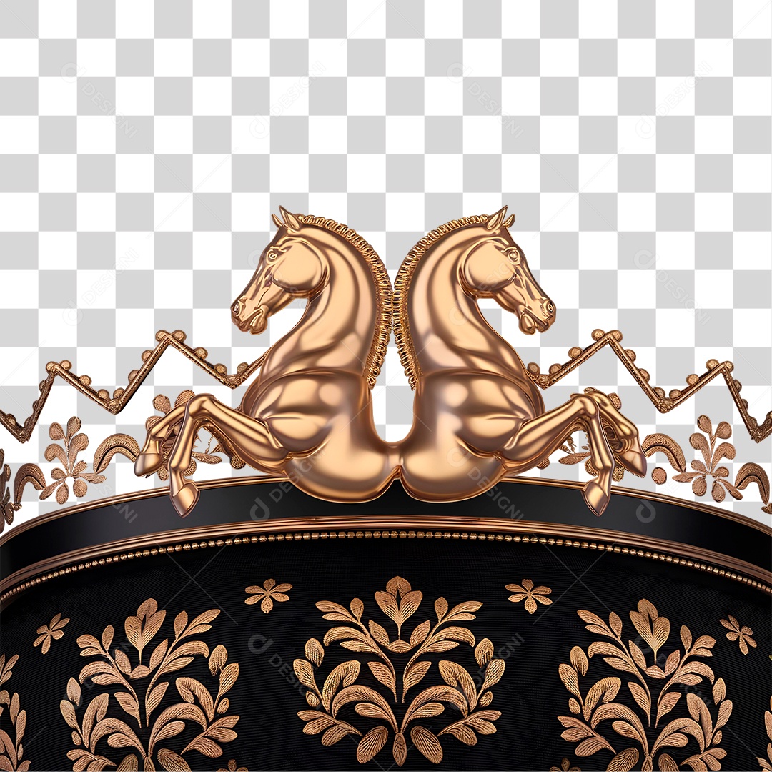 Cavalo de Metal PNG Transparente