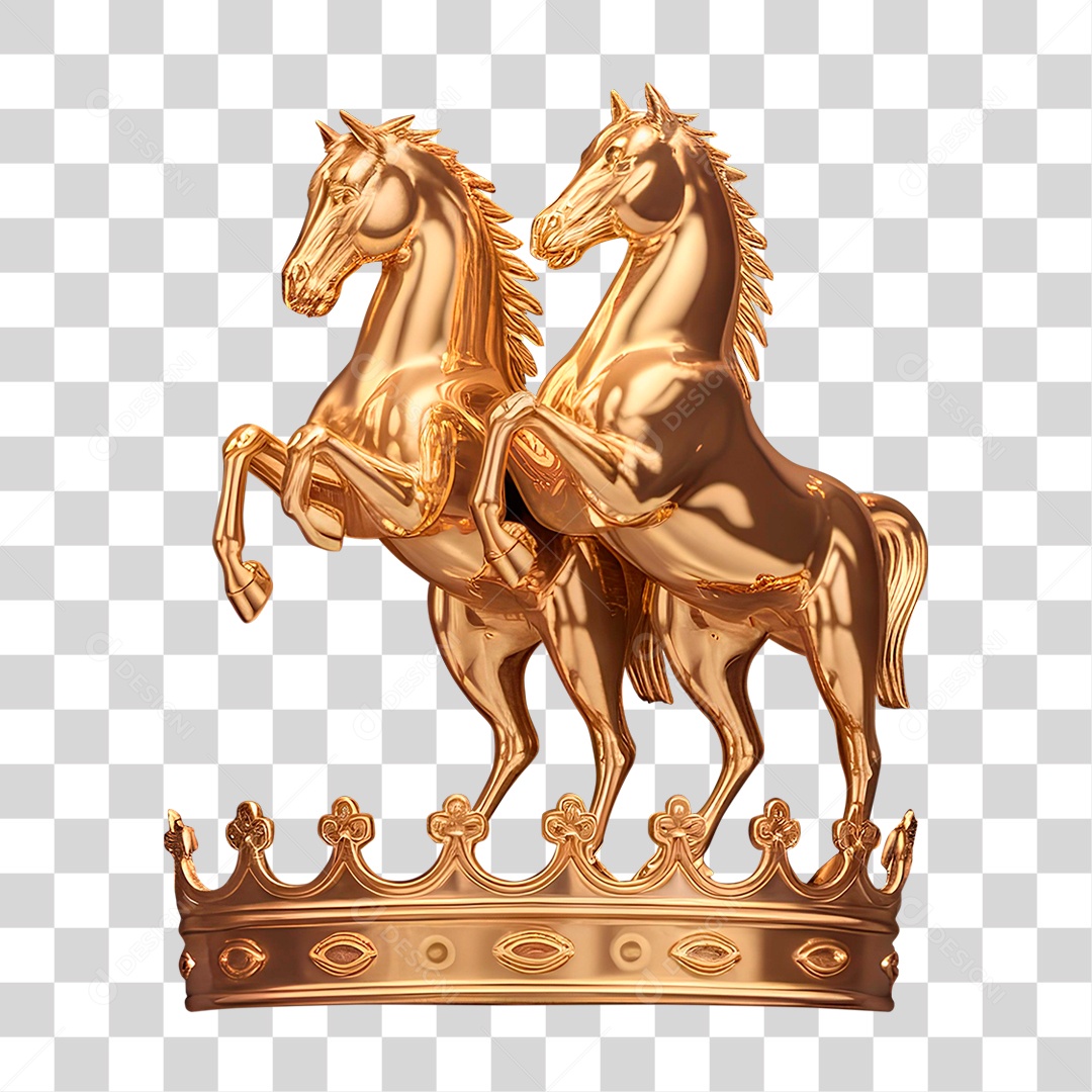 Cavalo de Metal PNG Transparente