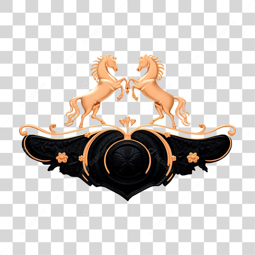 Cavalo de Metal PNG Transparente