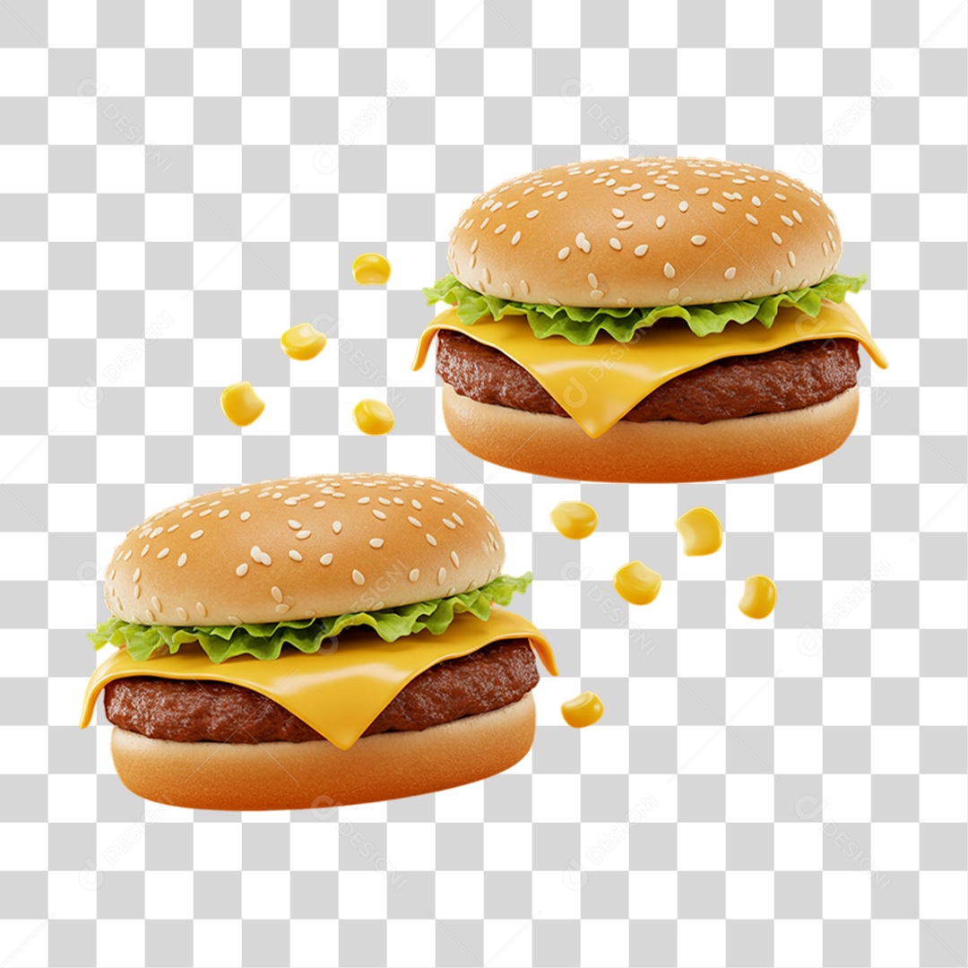 Sanduiche Hambúrguer Lanches PNG Transparente