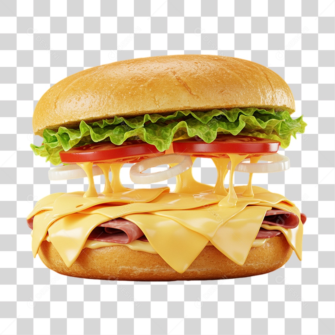 Sanduiche Hambúrguer Lanches PNG Transparente