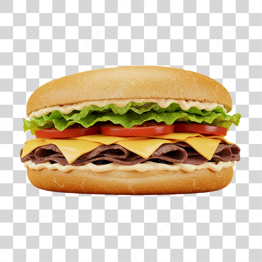 Sanduiche Hambúrguer Lanches PNG Transparente