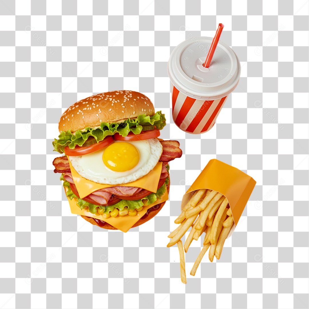 Sanduiche Hambúrguer Lanches PNG Transparente