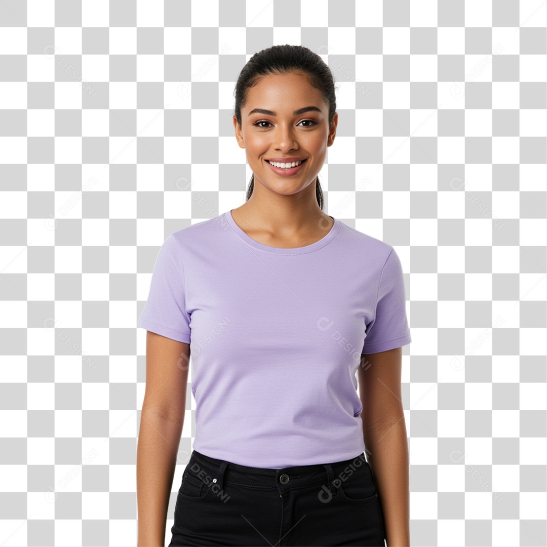 Mulher Fazendo Pose para Foto PNG Transparente