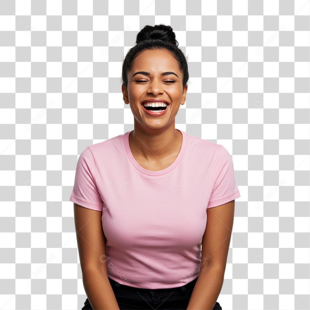 Mulher Fazendo Pose para Foto PNG Transparente