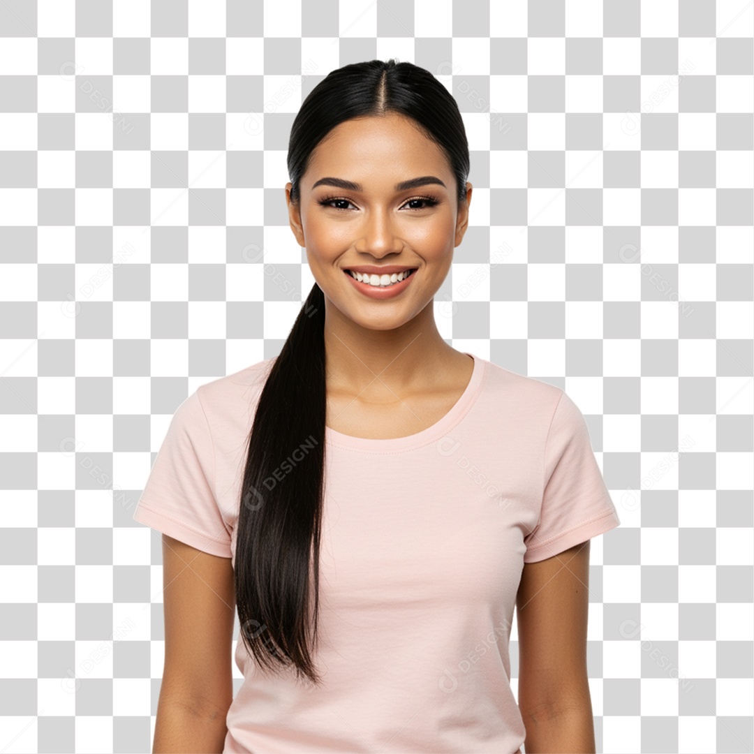 Mulher Fazendo Pose para Foto PNG Transparente