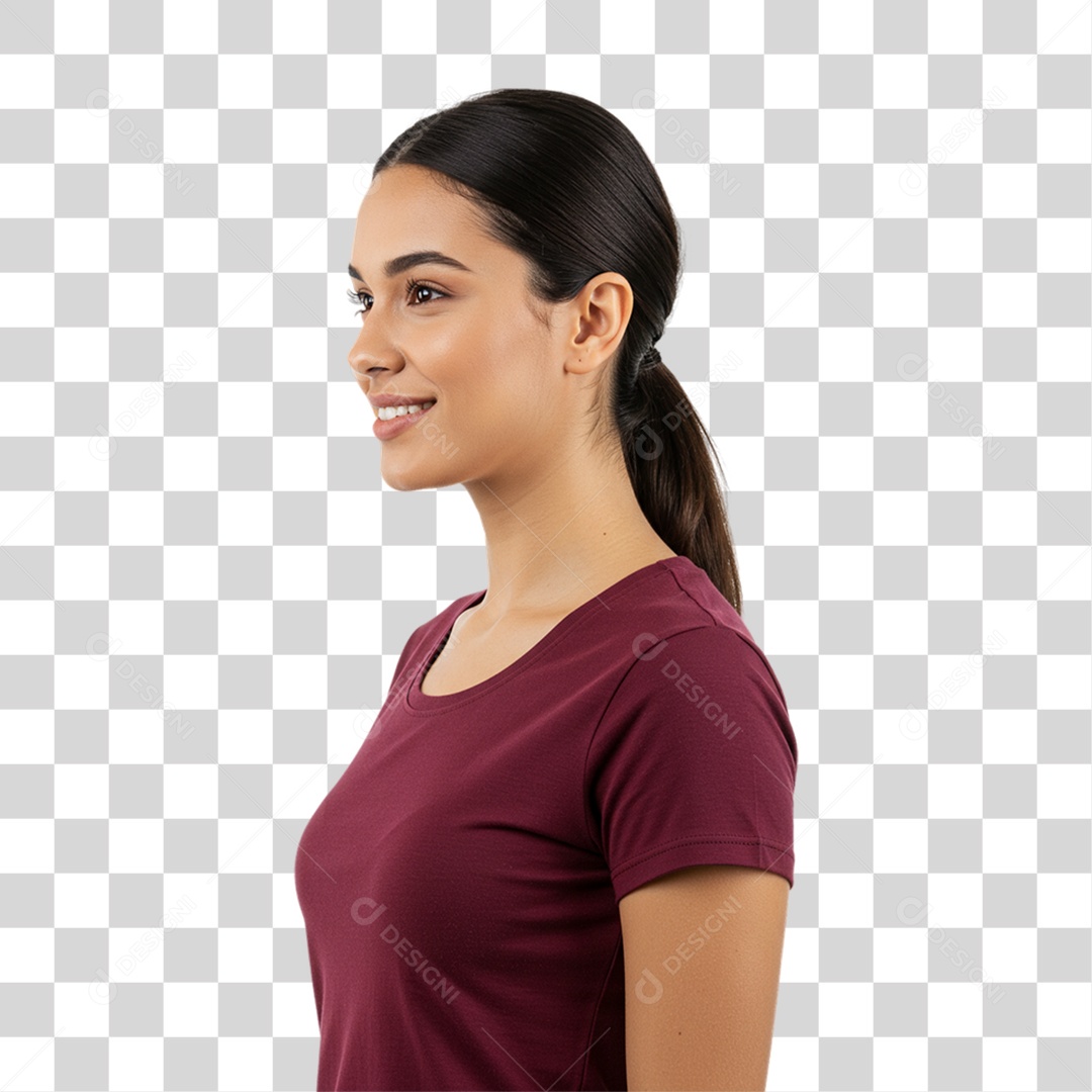 Mulher Fazendo Pose para Foto PNG Transparente