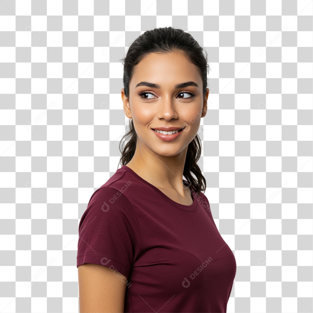 Mulher Fazendo Pose para Foto PNG Transparente