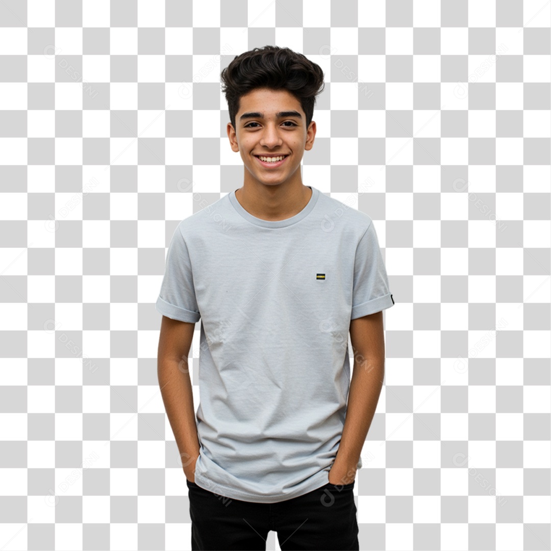 Jovem Rapaz Modelo Pose para Foto PNG Transparente