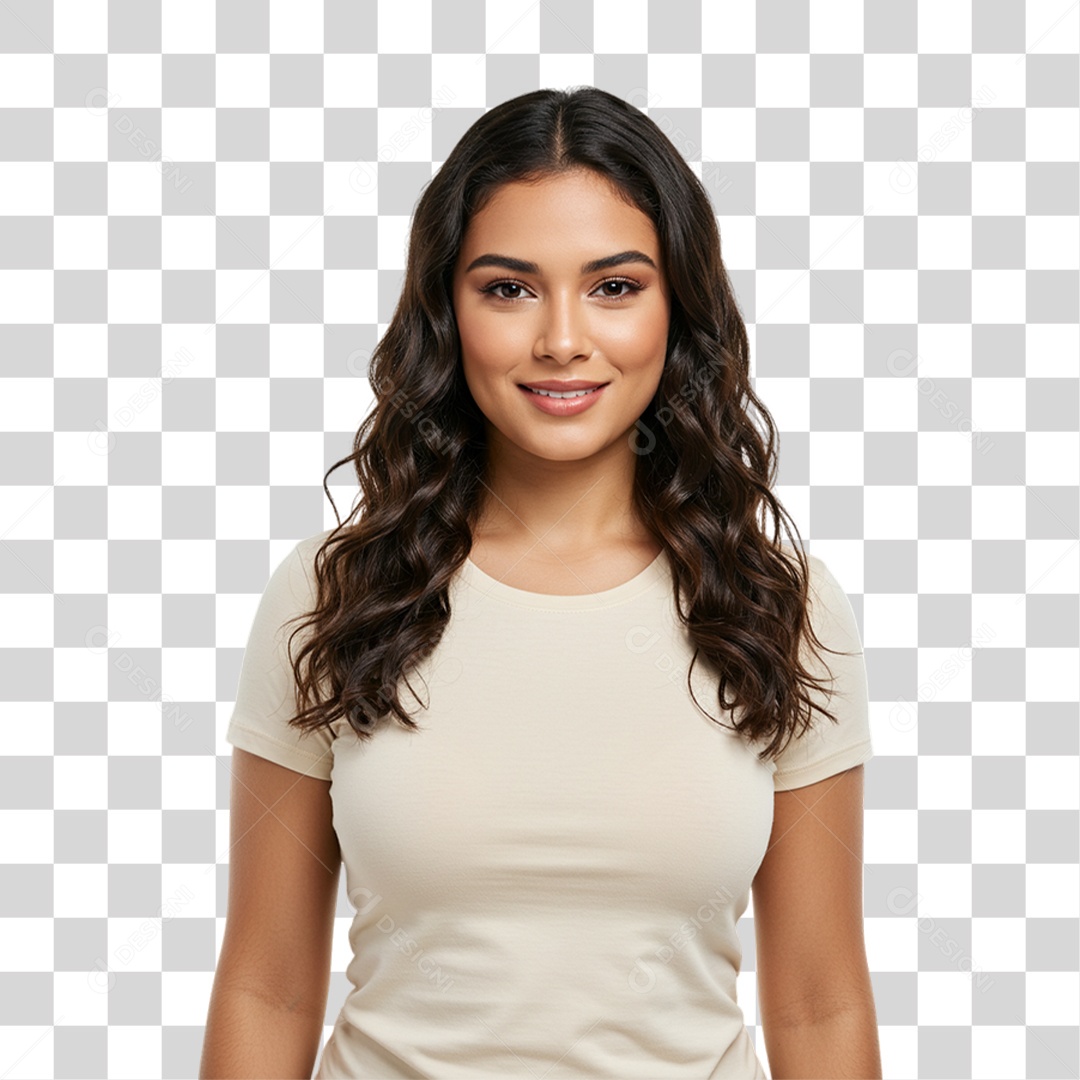 Mulher Fazendo Pose para Foto PNG Transparente