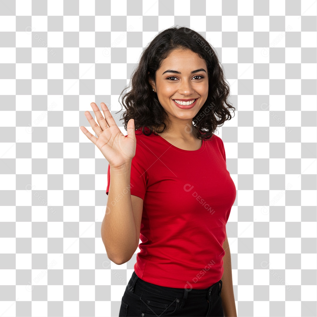 Mulher Fazendo Pose para Foto PNG Transparente