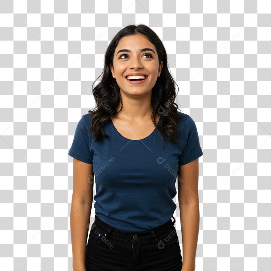 Mulher Fazendo Pose para Foto PNG Transparente