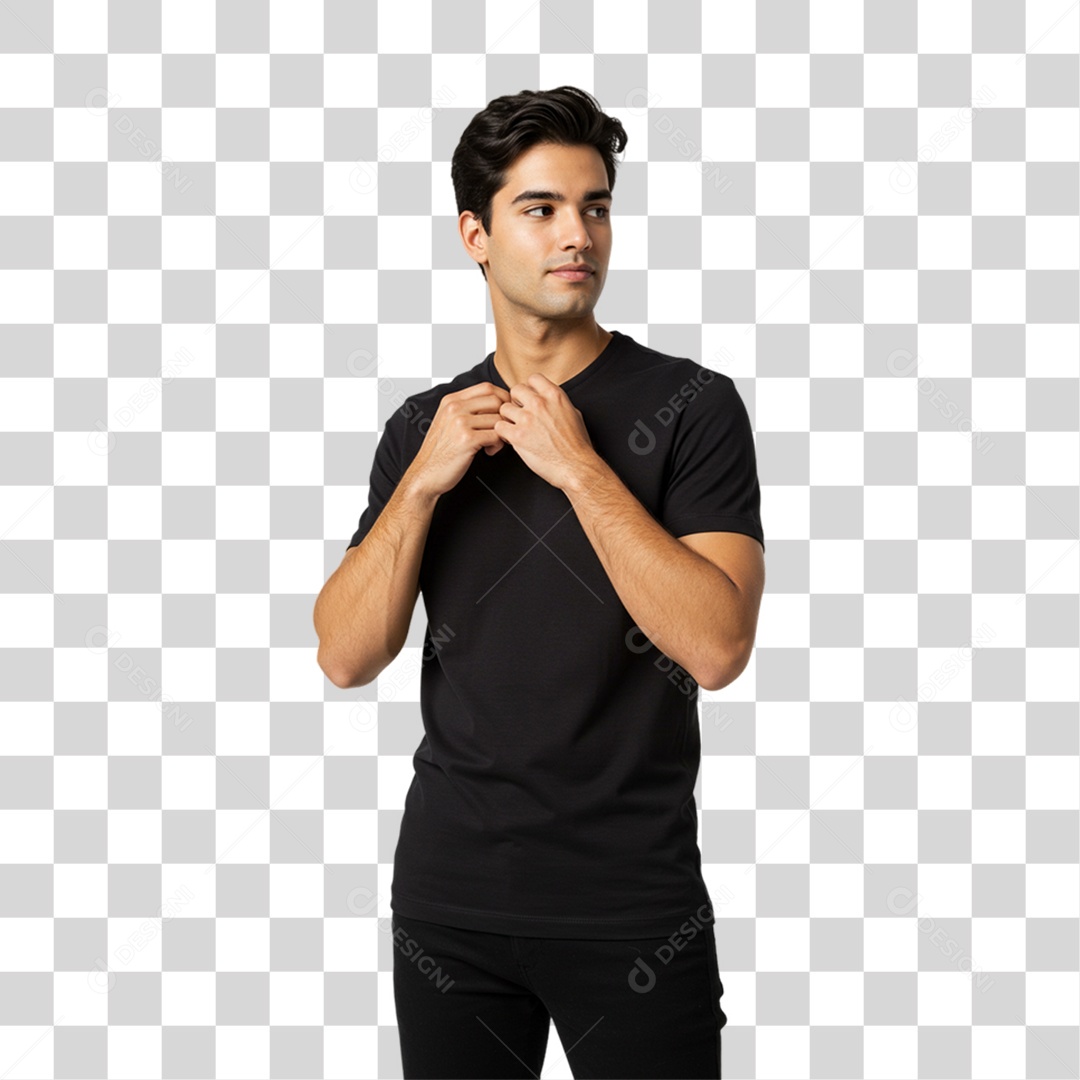 Homem Modelo Pose para Foto PNG Transparente