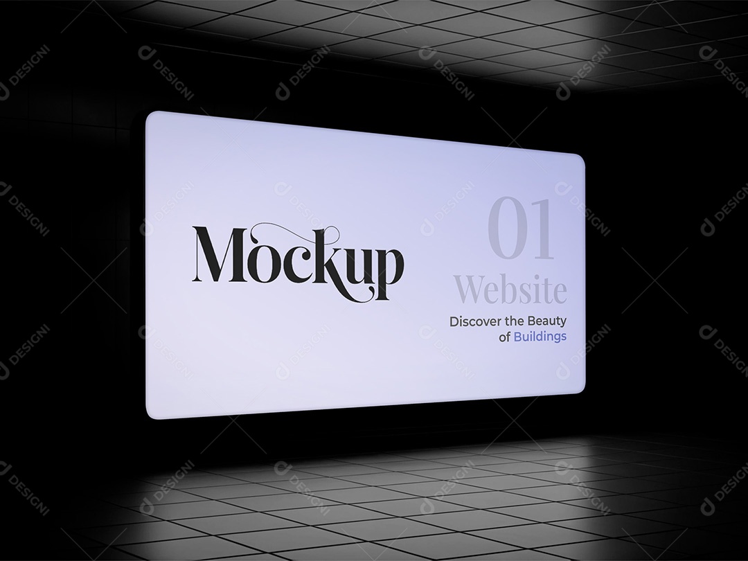 Tela Mockup PSD Editável