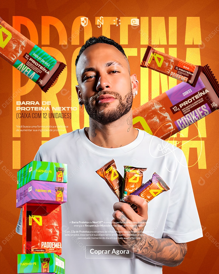 Barras de Proteínas YoPro Excelente Escolha para Saciedade Social Media PSD Editável