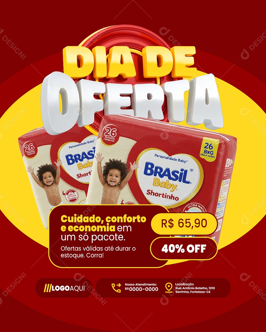 Dia de Oferta Farmácia 40% Off Social Media PSD Editável