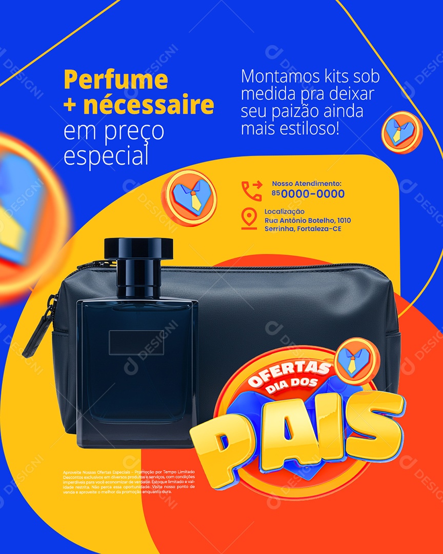 Ofertas Dia dos Pais Perfumaria Perfume Social Media PSD Editável