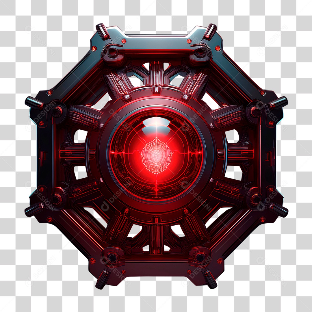 Metal Plate with Transparent PNG Led