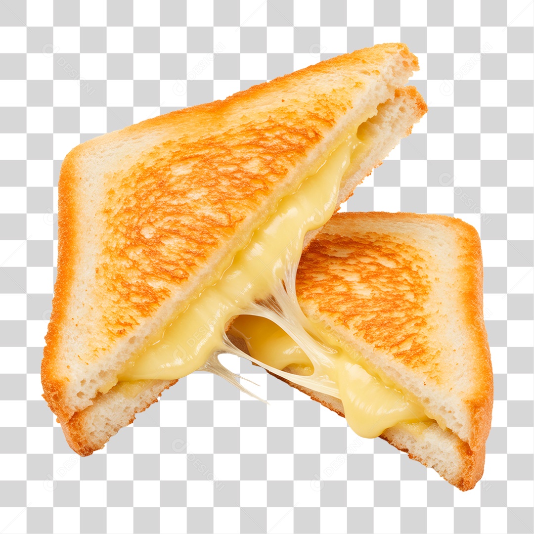 Sanduíche de Queijo PNG Transparente