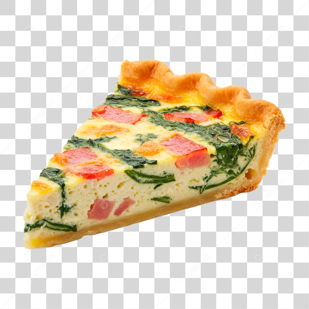 Fatia de Quiche PNG Transparente
