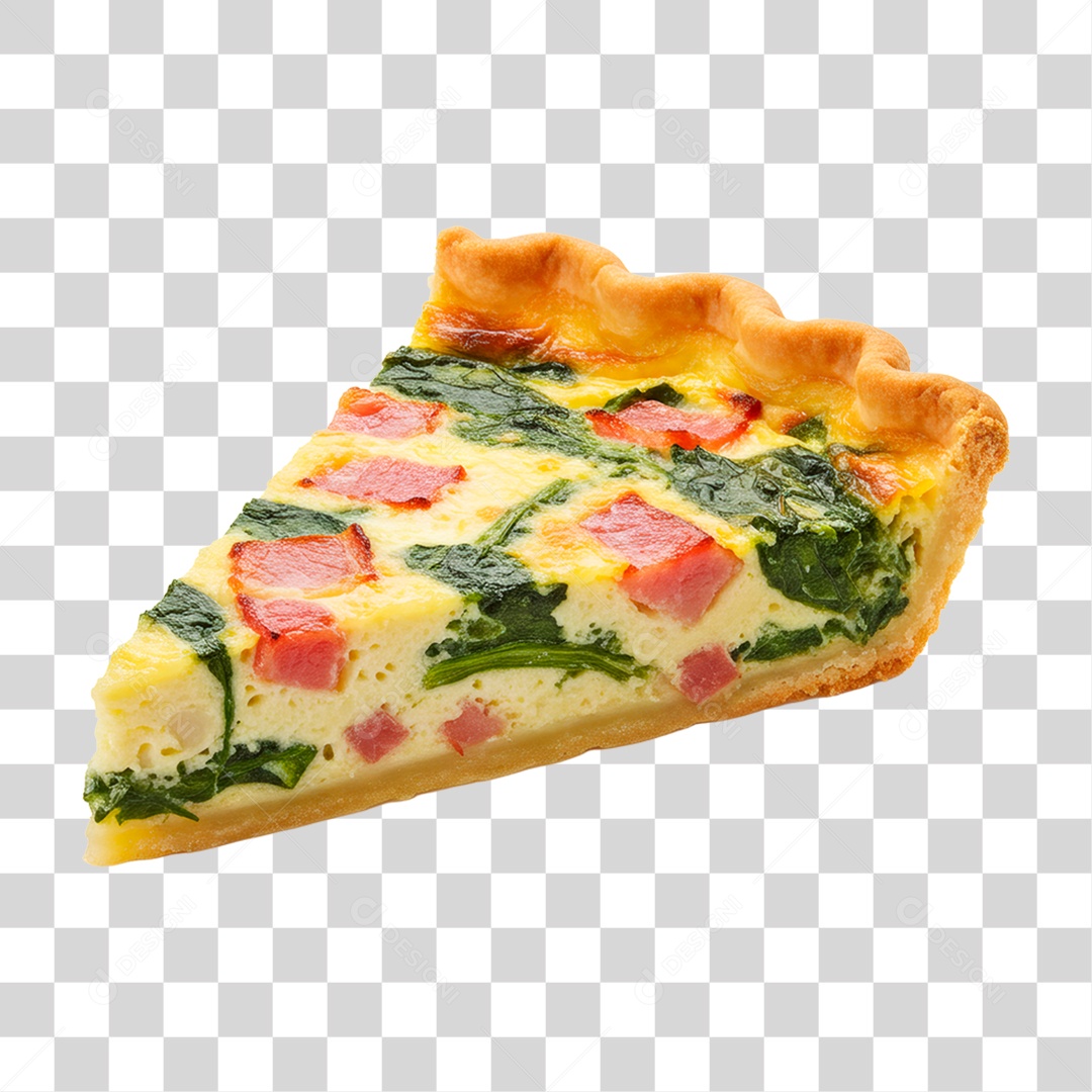Fatia de Quiche PNG Transparente