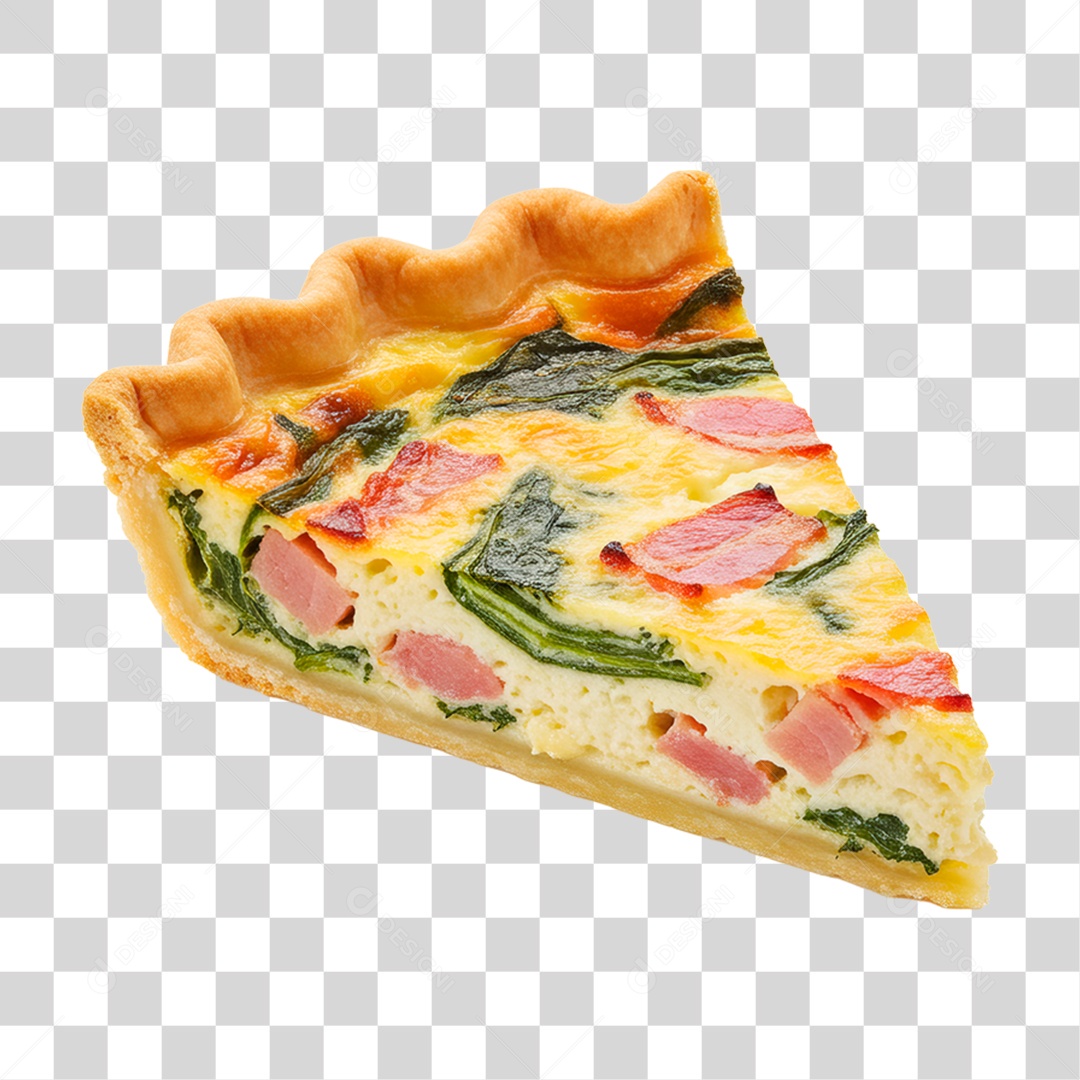 Fatia de Quiche PNG Transparente