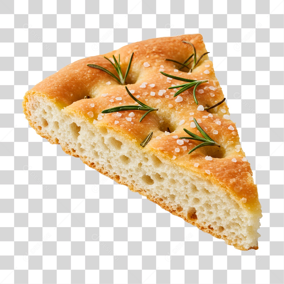 Fatia de Focaccia PNG Transparente