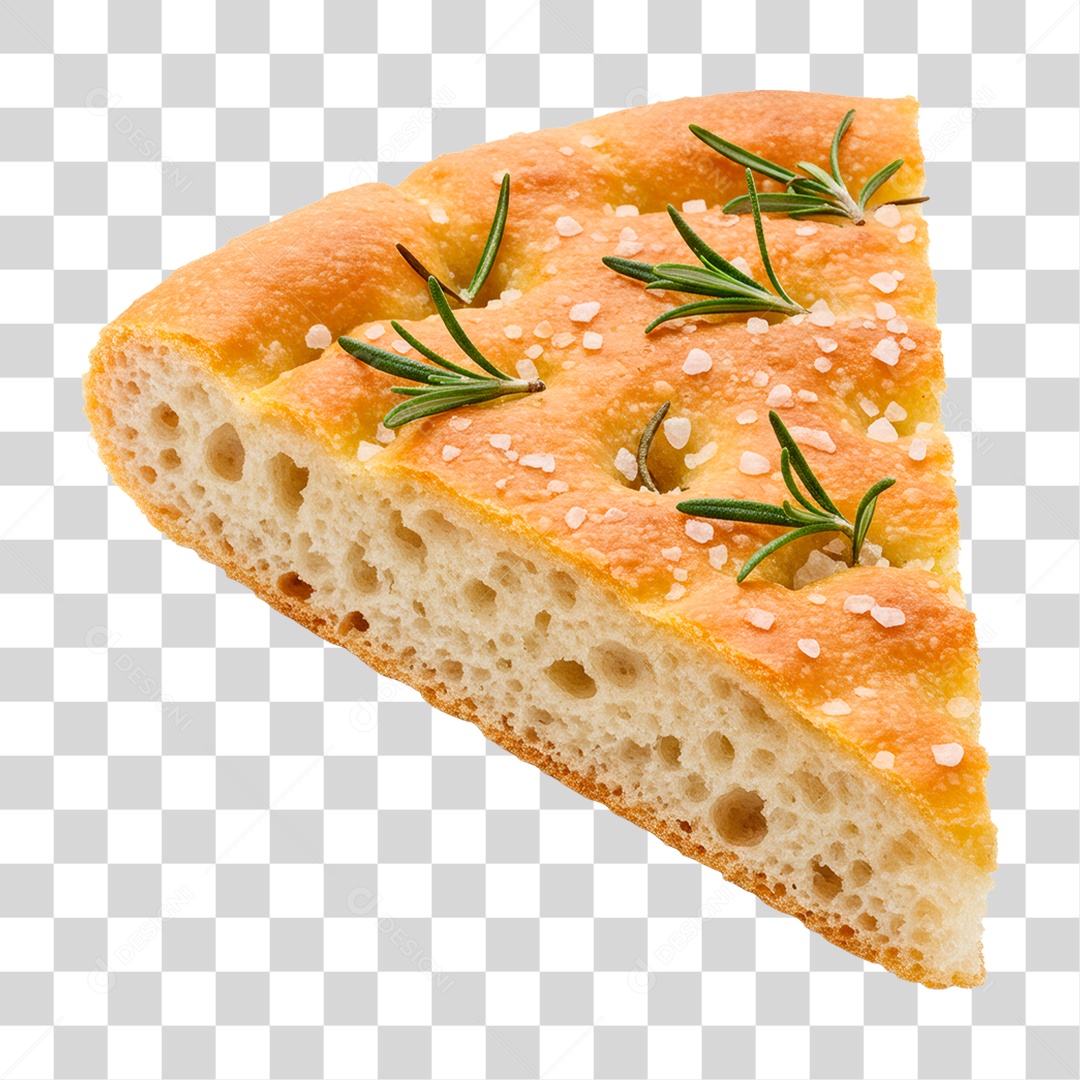 Fatia de Focaccia PNG Transparente