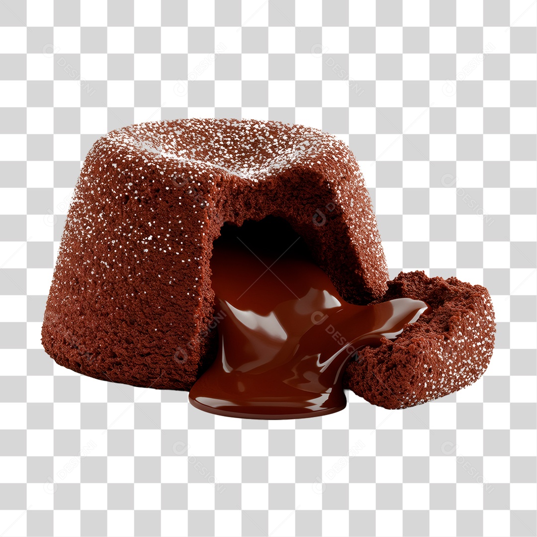 Bolo de Chocolate PNG Transparente