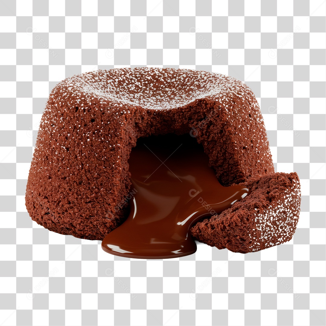 Bolo de Chocolate PNG Transparente