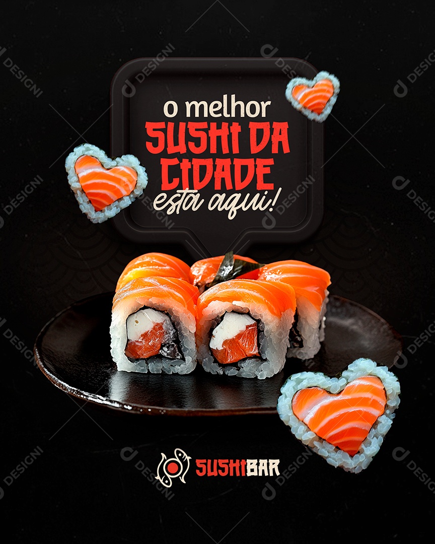 O Melhor Susht Da Cidade Esta Aqui Social Media PSD Editável