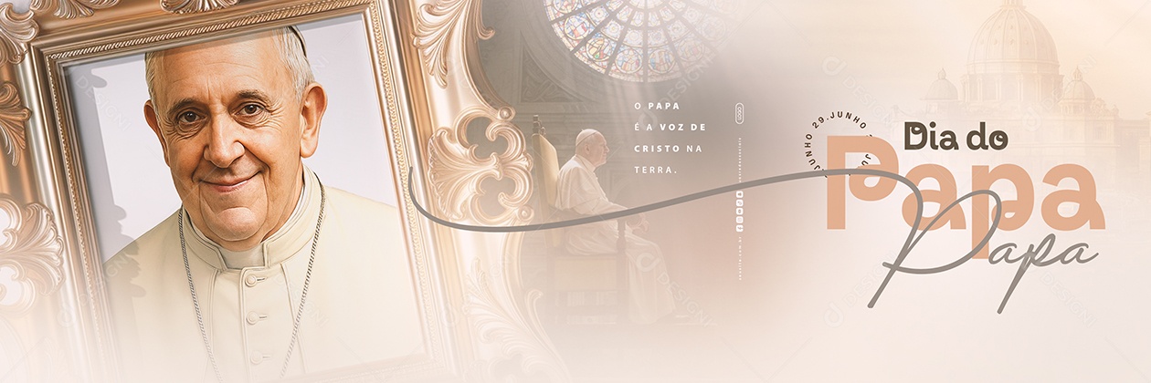 Carrossel Dia do Papa 29 de Junho Social Media PSD Editável