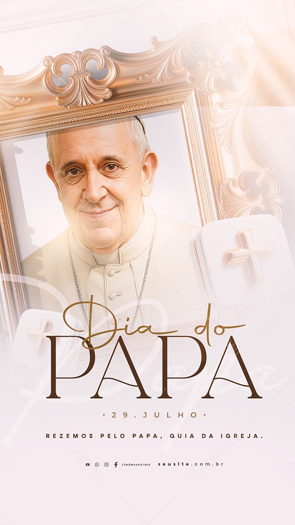 Story Dia do Papa 29 de Junho Social Media PSD Editável