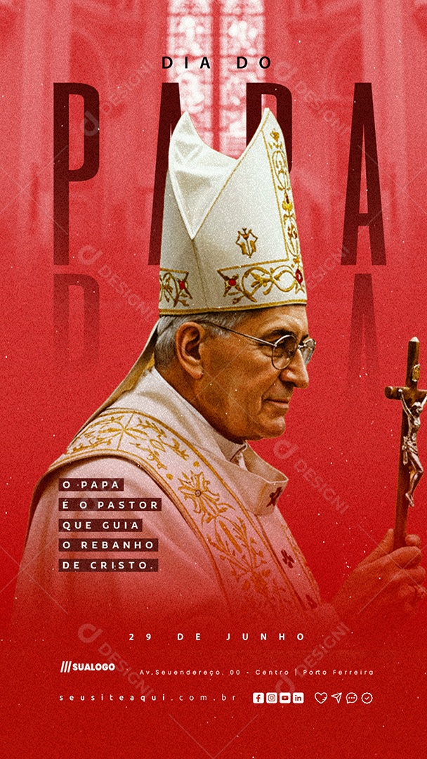 Story Dia do Papa 29 de Junho Social Media PSD Editável