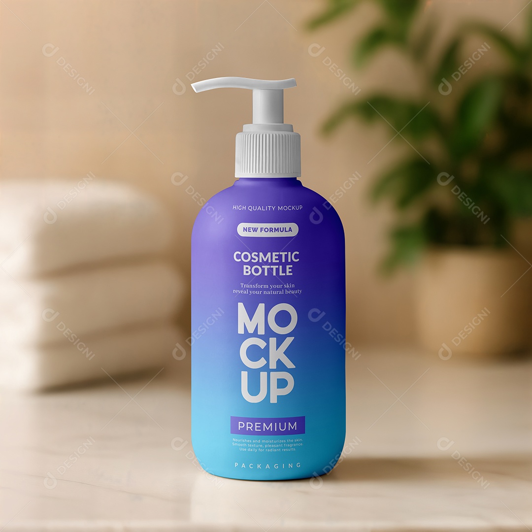 Tubo de Cosmético Mockup PSD Editável