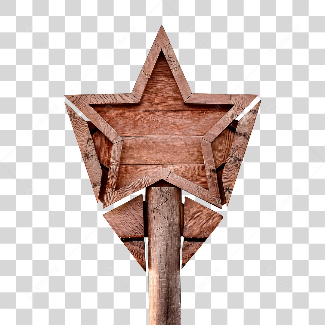 Placa de Madeira PNG Transparente