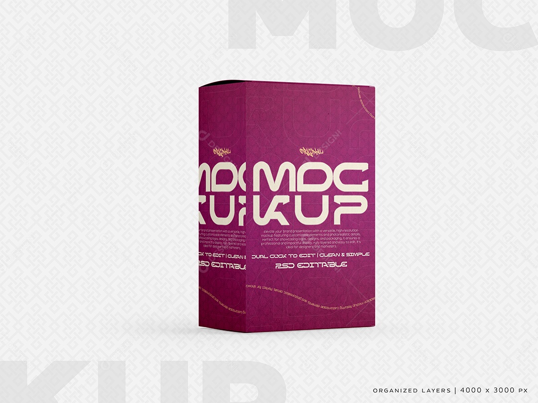 Mockup de Caixa PSD Editável
