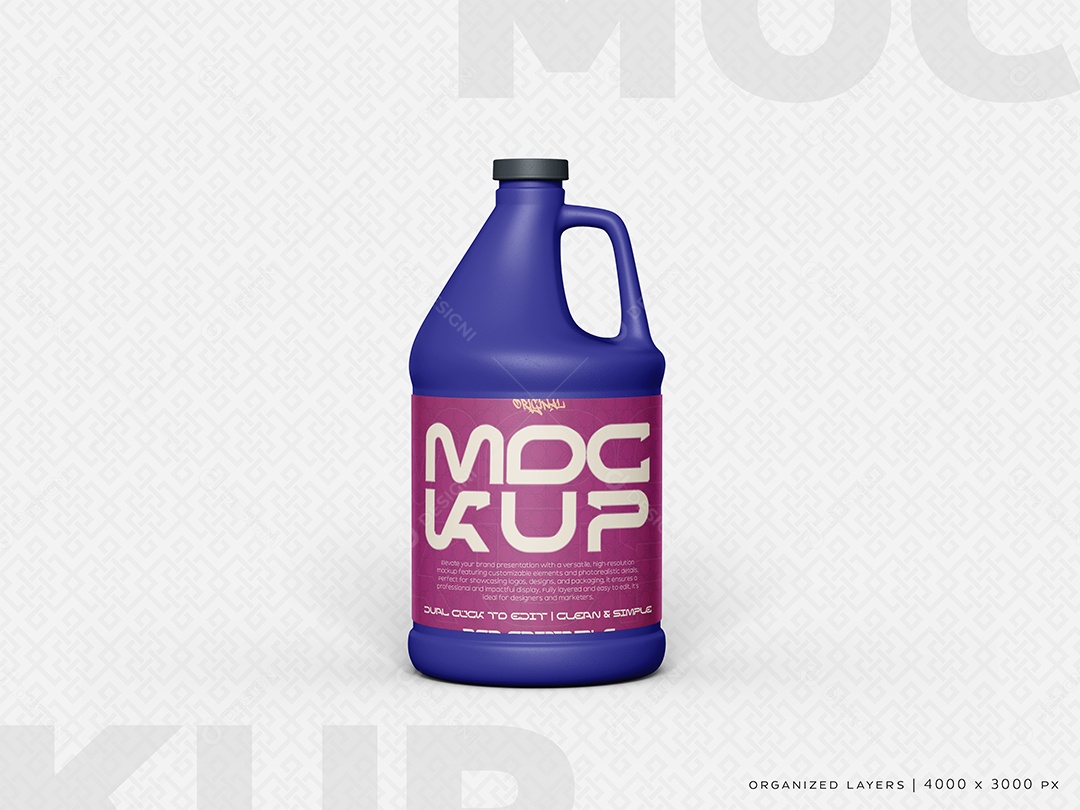 Galão Mockup Mockup PSD Editável