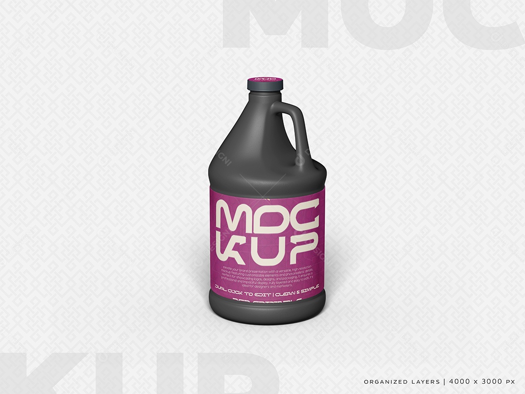 Galão Mockup Social Media PSD Editável