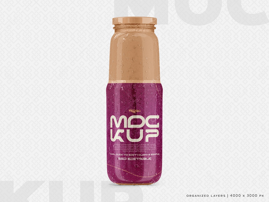 Garrafa de Água Mockup PSD