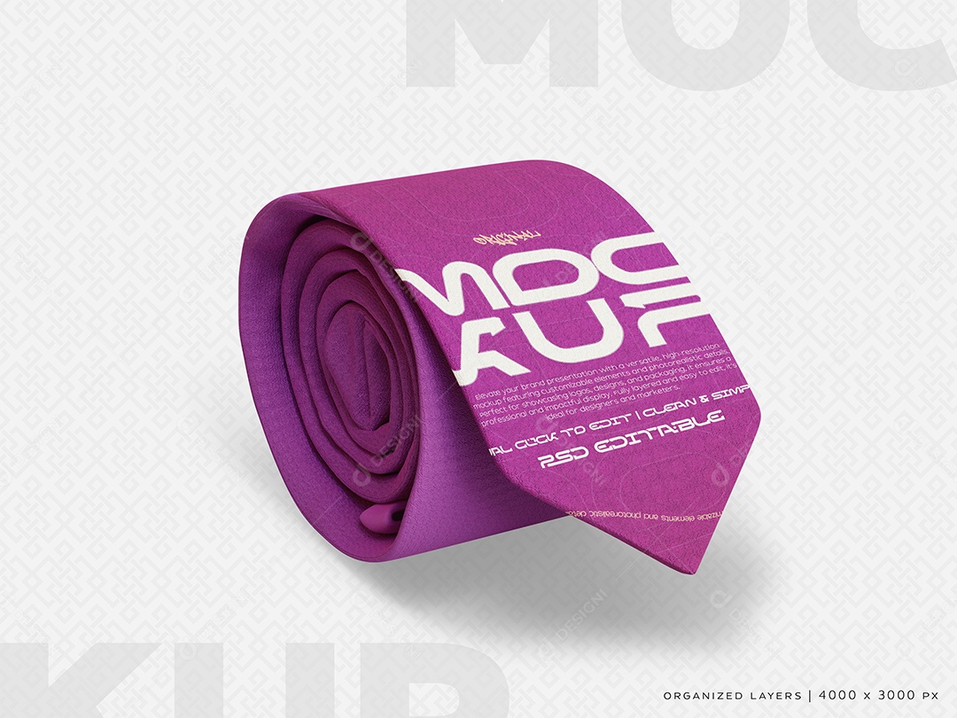 Mockup De Gravata PSD Editável