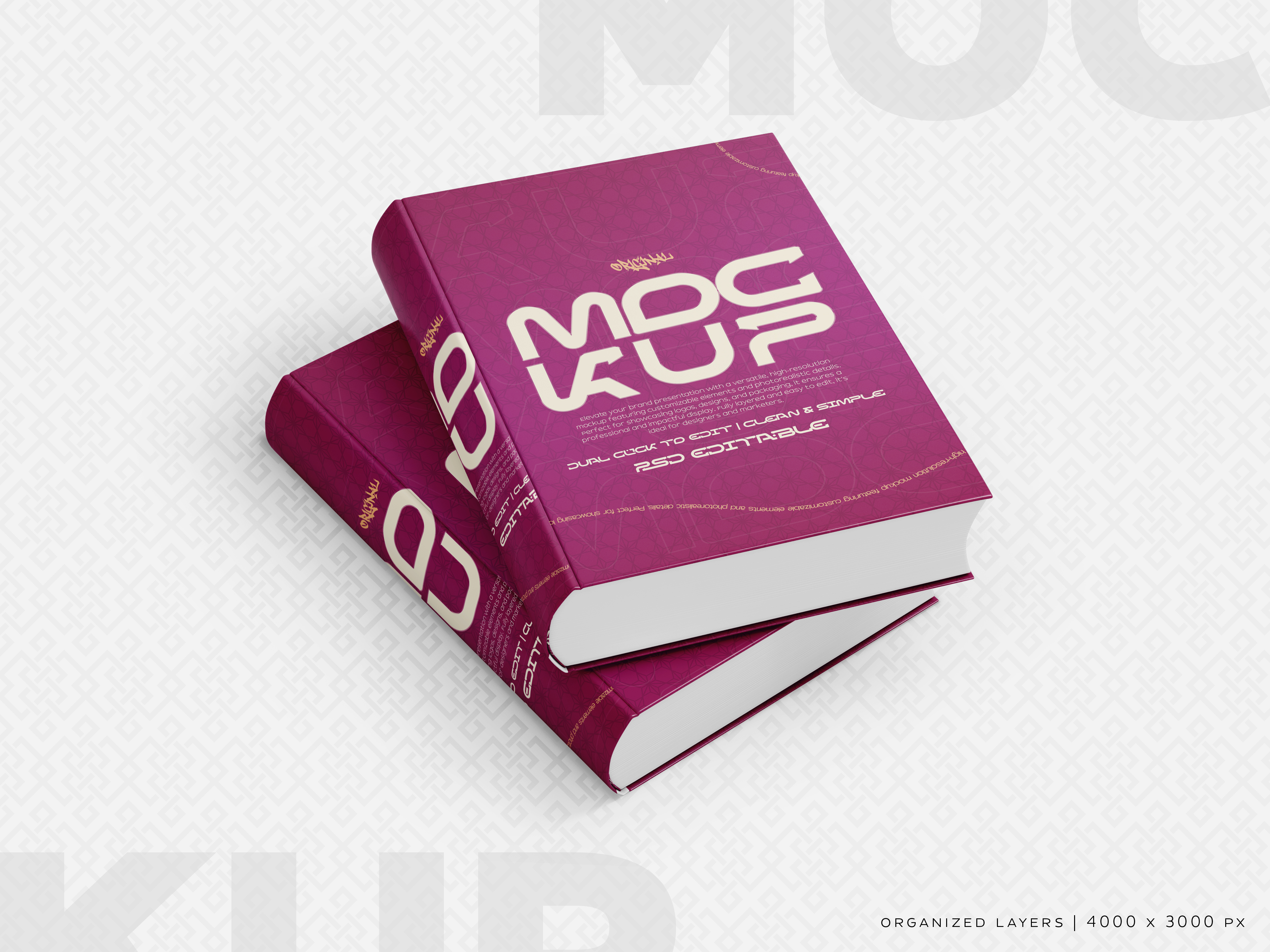 Livros Mockup PSD Editável