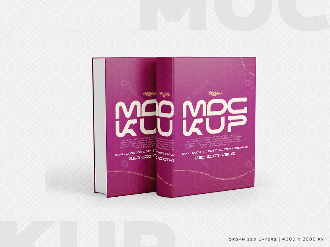 Livros Mockup PSD Editável