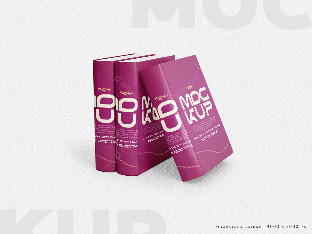 Livros Mockup PSD Editável