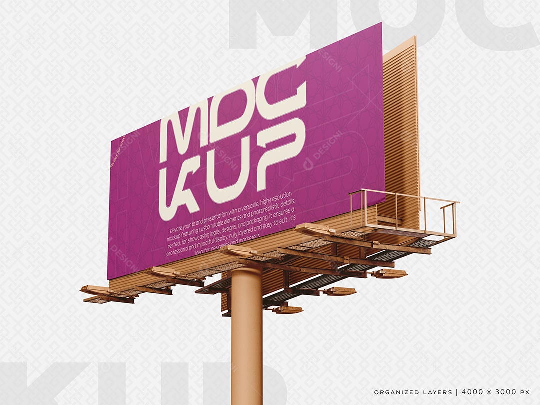 Placas Para Publicidade Mockup PSD Editável