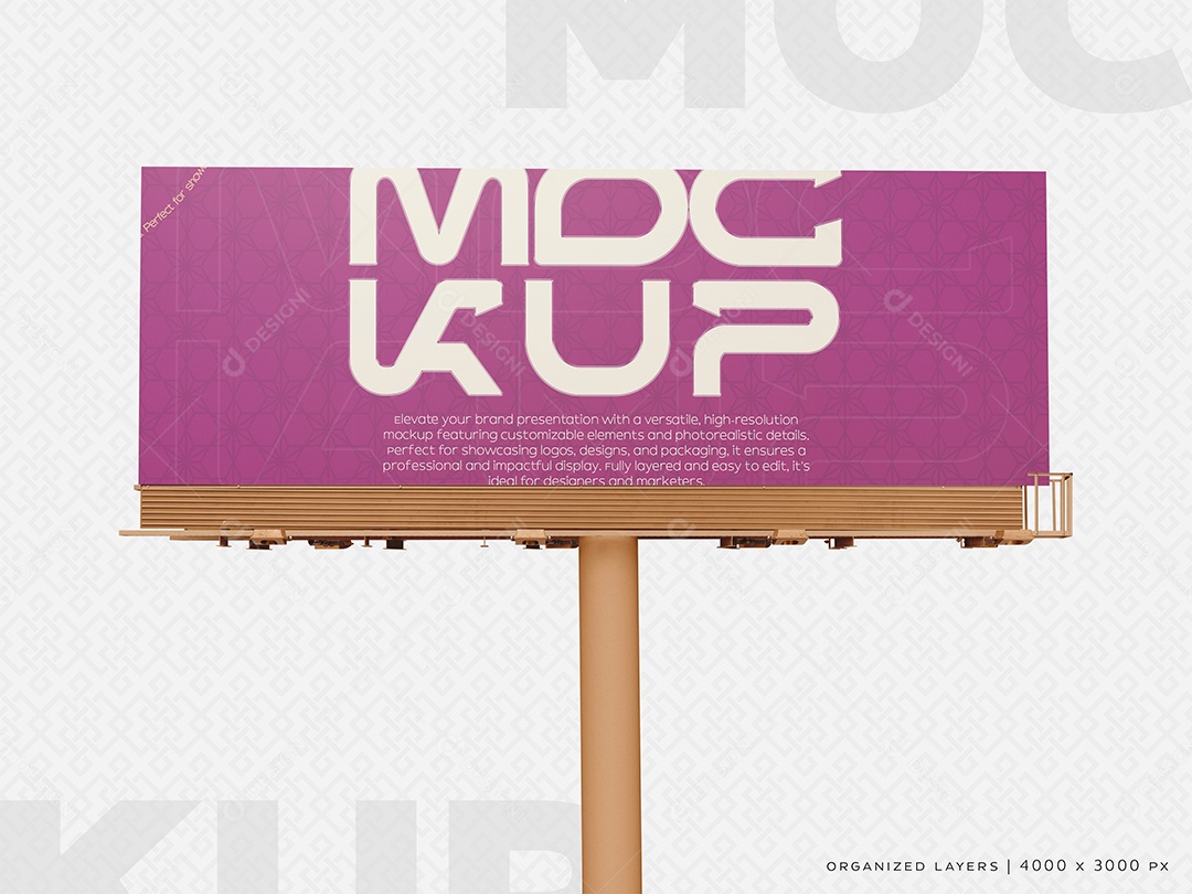 Placas Para Publicidade Mockup PSD Editável