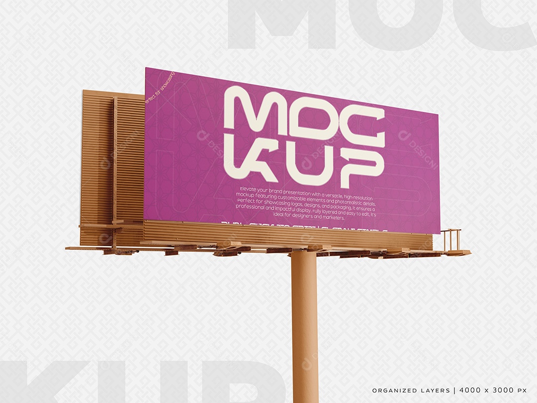 Placas Para Publicidade Mockup PSD Editável