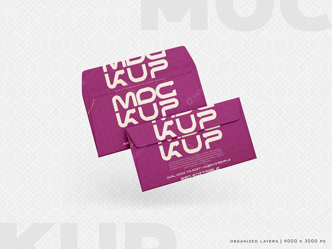 Mockup Carta de Convite PSD Editável